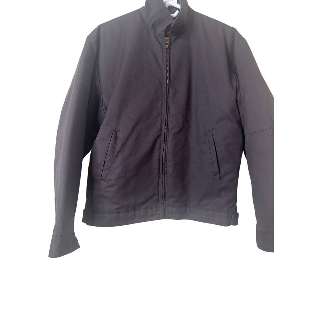 Vintage Red Kap Work Jacket Men's M Gray Full Zip Quilted Mechanic Workwear w